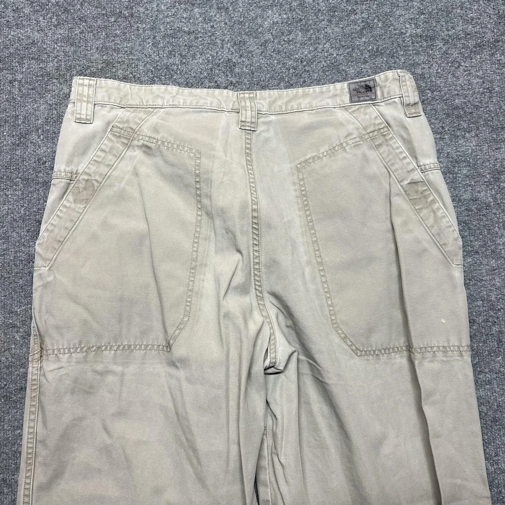 The North Face A5 Series Pants Mens 38 Beige Canvas Khakis Relaxed Fit Casual